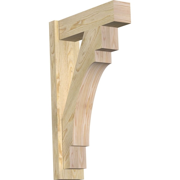 Ekena Millwork Merced Block Rough Sawn Outlooker, Douglas Fir, 6"W x 20"D x 32"H OUT06X20X32MRC05RDF - main